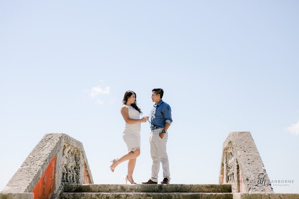 vizcaya miami engagement photoshoot