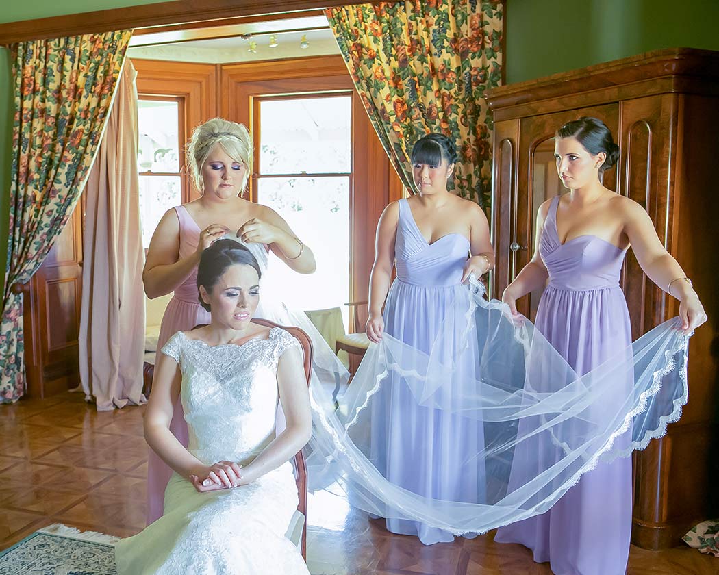 Bride gets ready on her wedding day Bride gets ready on her wedding day