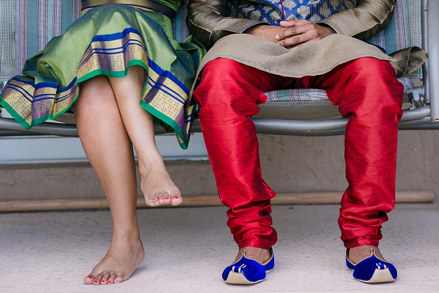 indian groom's traditional footwear for wedding ceremony