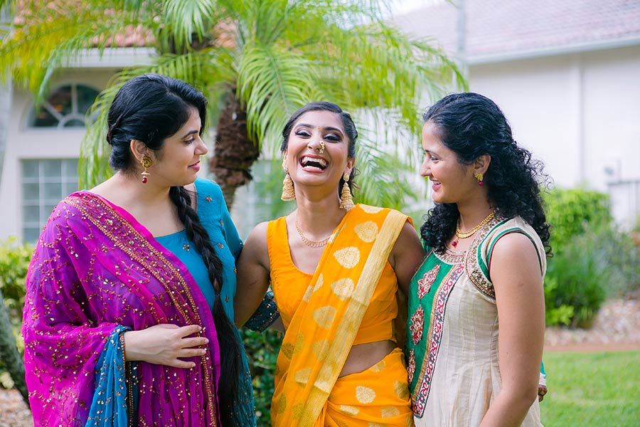 indian bridal party