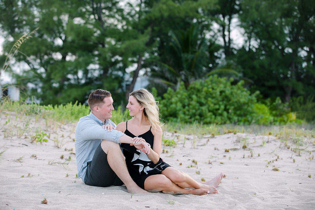 unposed prompts for couples photography | fort lauderdale beach engagement photoshoot