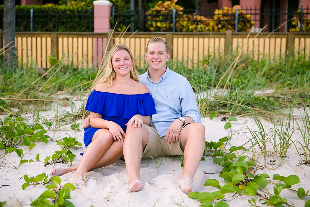 couple pose after getting engaged on fort lauderdale beach | fort lauderdale engagement photographer