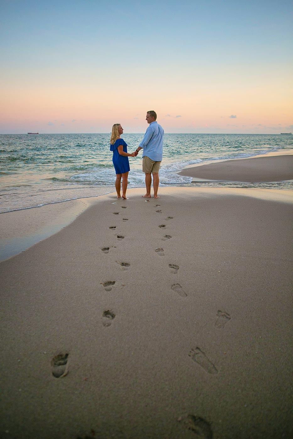 sunset proposal on fort lauderdale beach