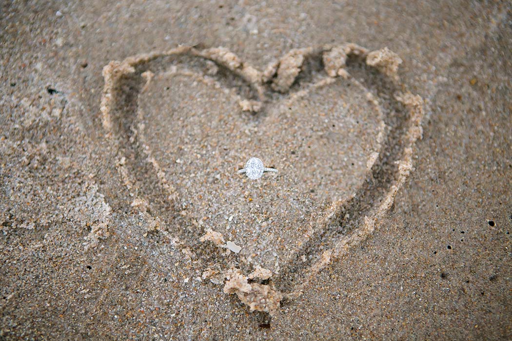 unique idea for photographing an engagement ring