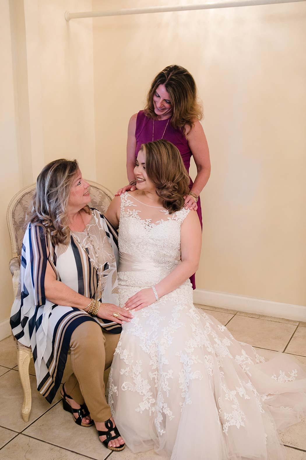 bride and her family before wedding | ancient spanish monastery, miami