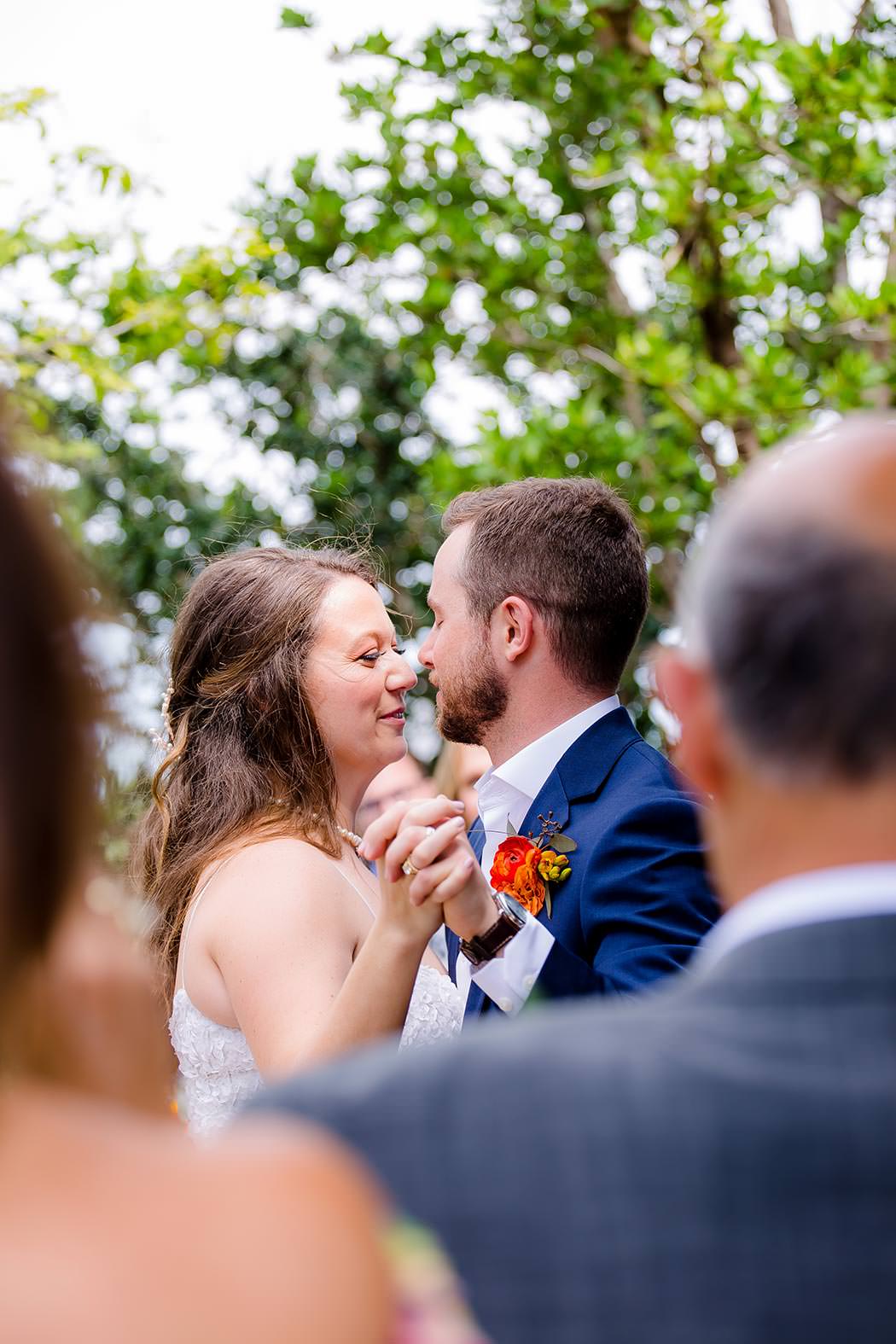 bride and groom first dance at jewish wedding at east miami hotel