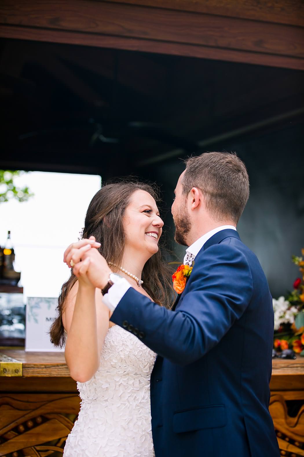 bride and groom's first dance during jewish wedding ceremony at east hotel miami