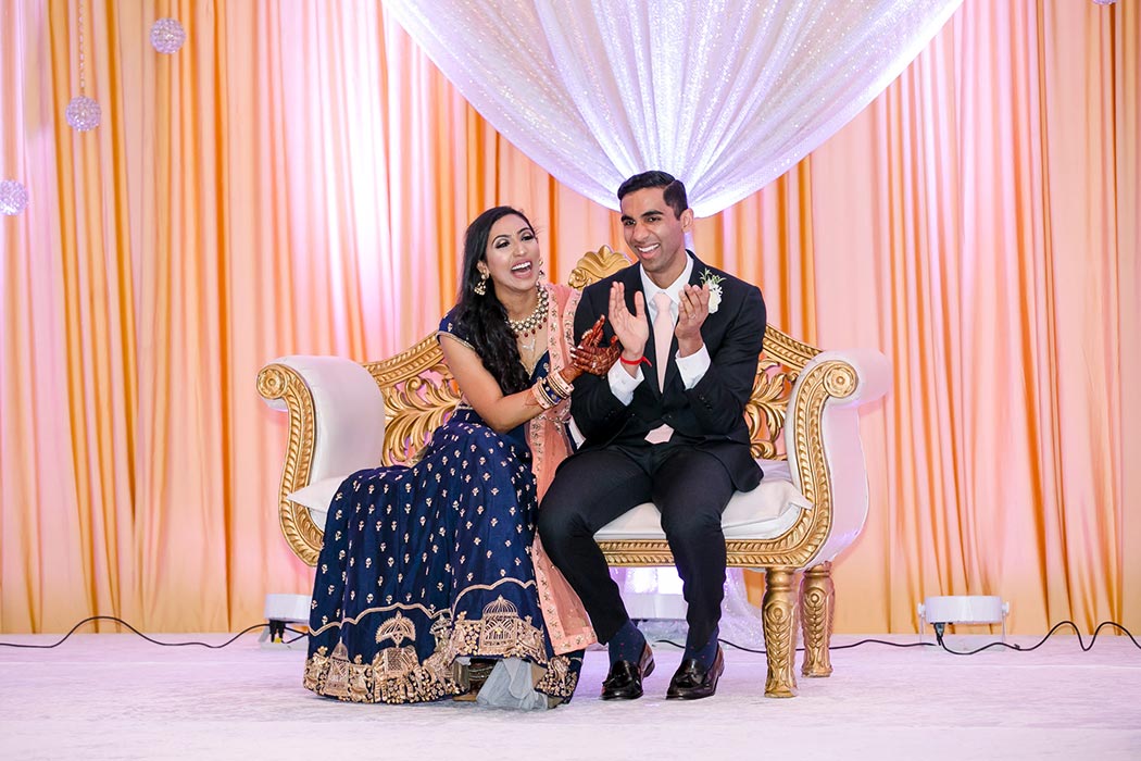 modern indian wedding decor at bahia mar fort lauderdale | south florida indian wedding photographer