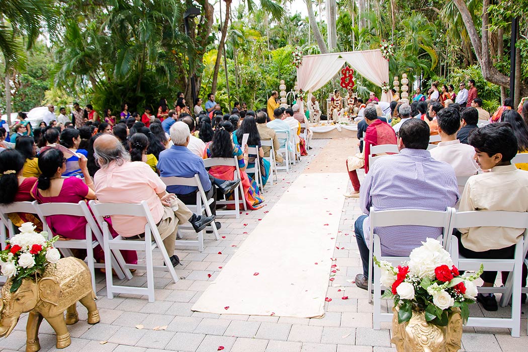 modern indian wedding ceremony at bahia mar fort lauderdale