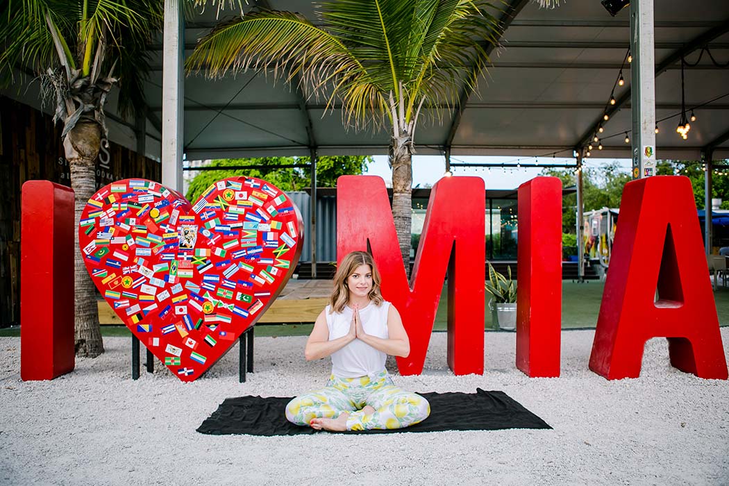 photographing yoga in miami's wynwood yard