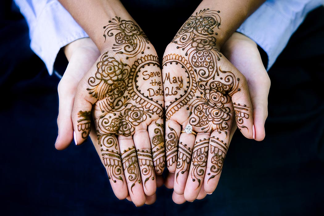 mehndi save the date engagement photoshoot on las olas boulevard