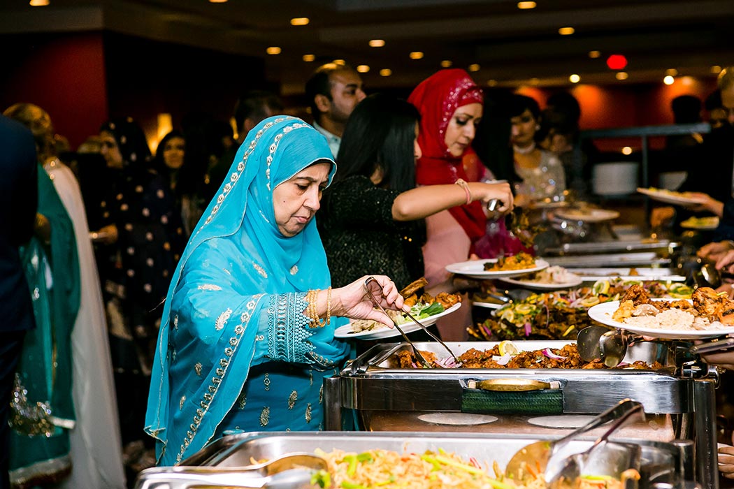 muslim indian wedding reception food | bonaventure resort and spa wedding