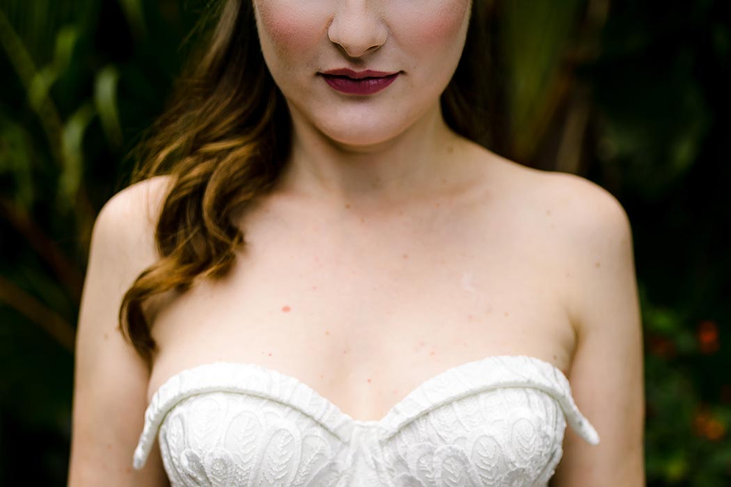 gorgeous photograph of a bride during a modern styled wedding photoshoot at palm beach zoo