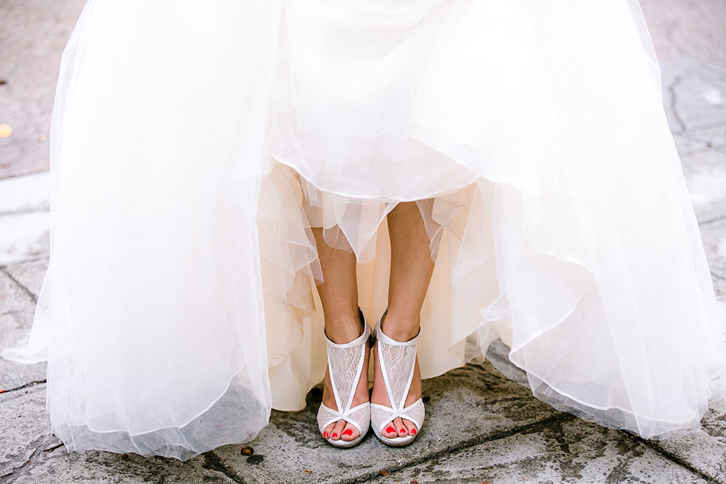 gorgeous vera wang wedding shoes during a styled wedding photoshoot