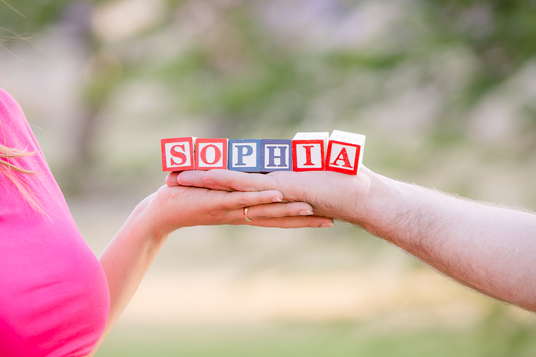 using props during a maternity photo session